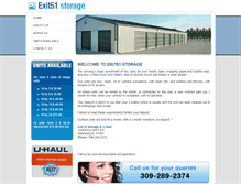 Tablet Screenshot of exit51storage.com